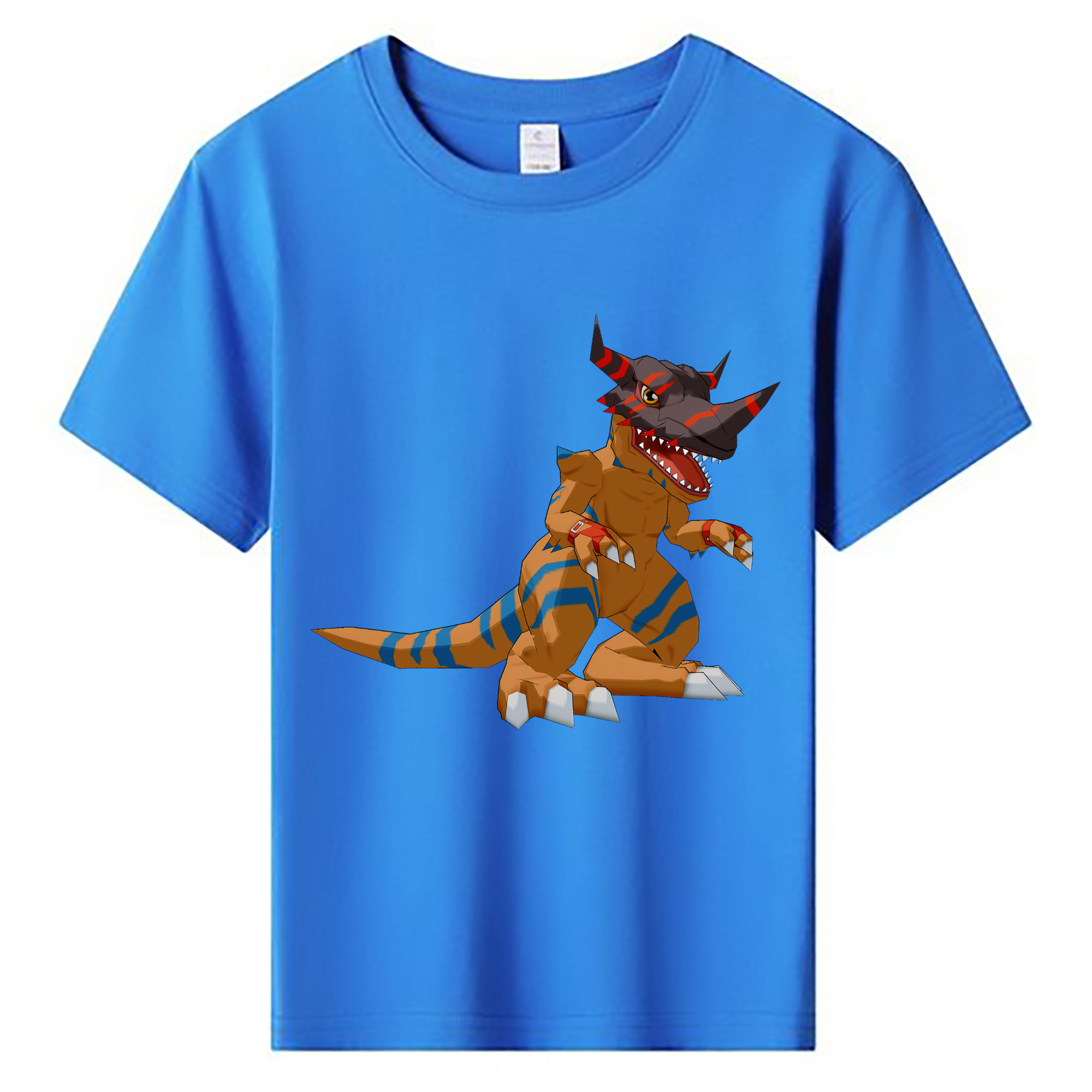 （画像用） Digimon デジタルモンスター/デジモン 綿100％キッズTシャツ（フロントプリント）